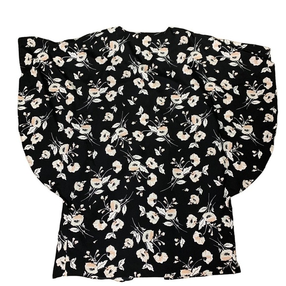 Lauren Ralph Lauren Womens Braedyn Black Floral Daytime Party Dress Size Medium - Picture 4 of 10